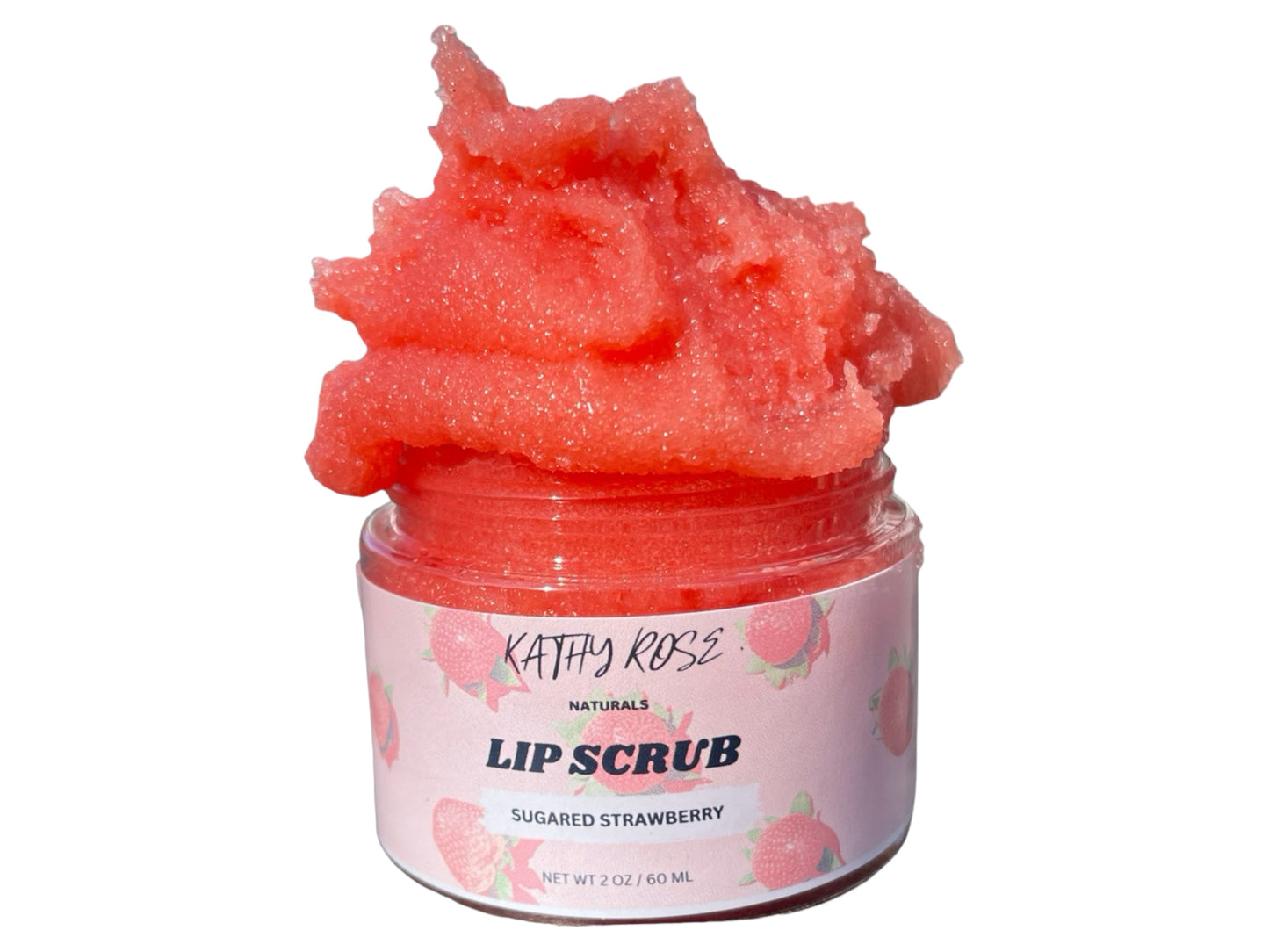 Strawberry Sugar Scrub - KathyRoseNaturals