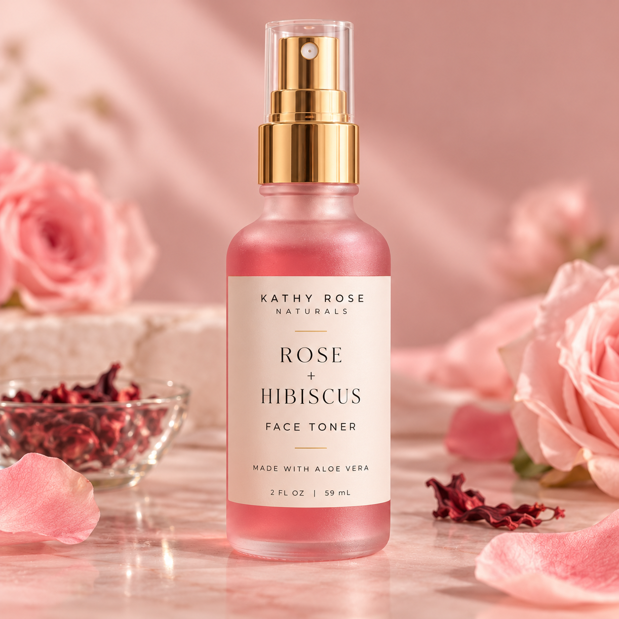 Rose Hibiscus Face Toner, Hydration Facial Toner