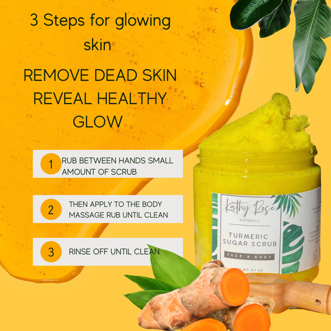 Turmeric Face & Body Exfoliating Scrub - KathyRoseNaturals