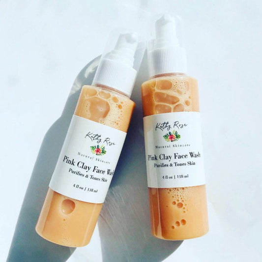 Pink Clay Face Wash - KathyRoseNaturals