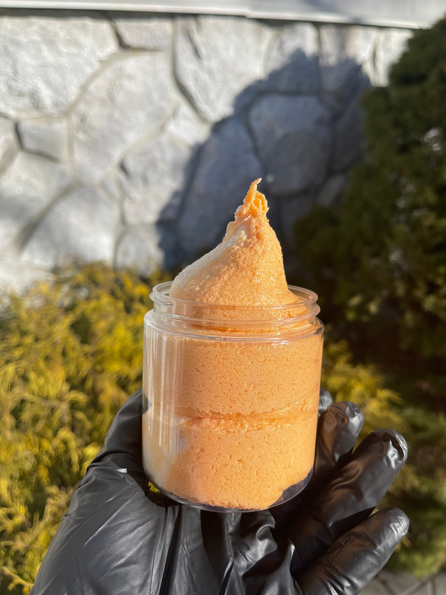 Foaming Sugar Scrub, Whipped Soap, Body Polish, Exfoliating Scrub, Papaya Coconut, Wholesale foaming scrub
