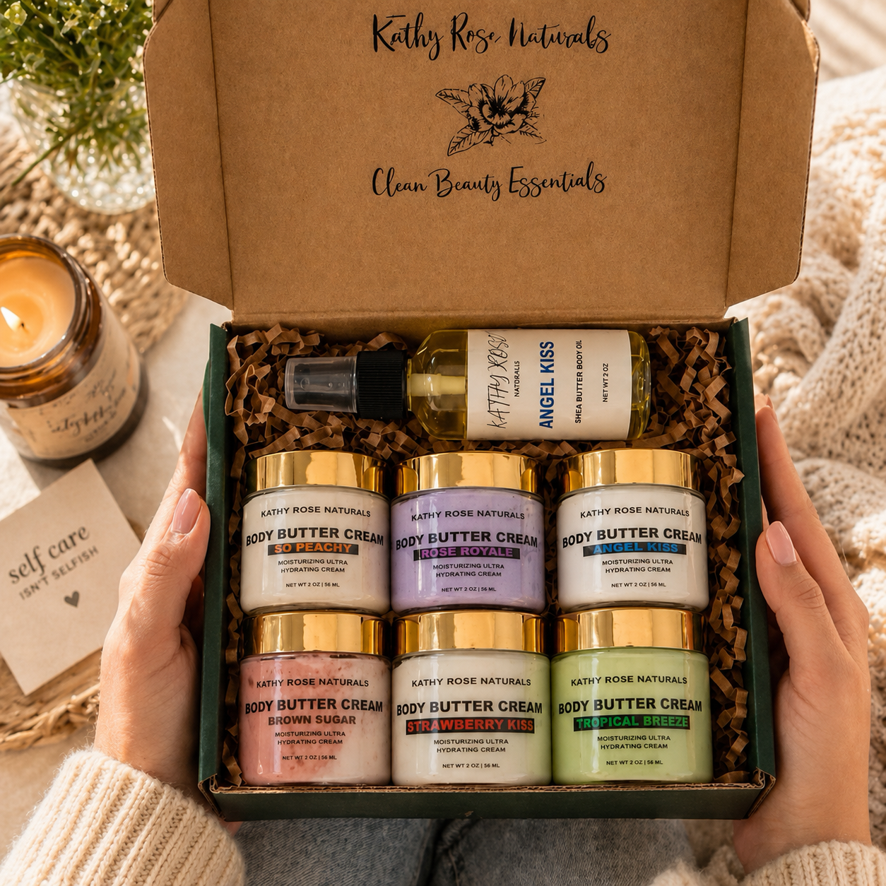 Luxury Body Butter Cream Kit, Hydrating Body Cream Set