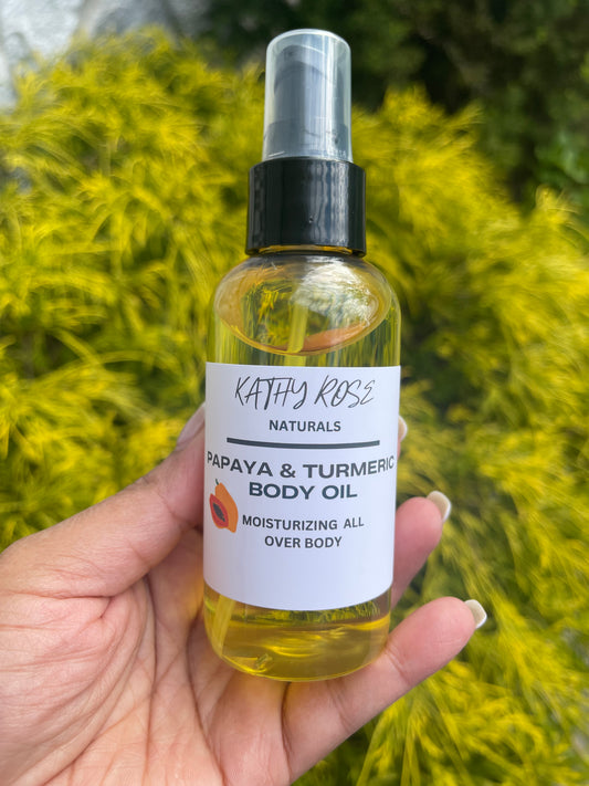 Turmeric Papaya Body Oil - KathyRoseNaturals