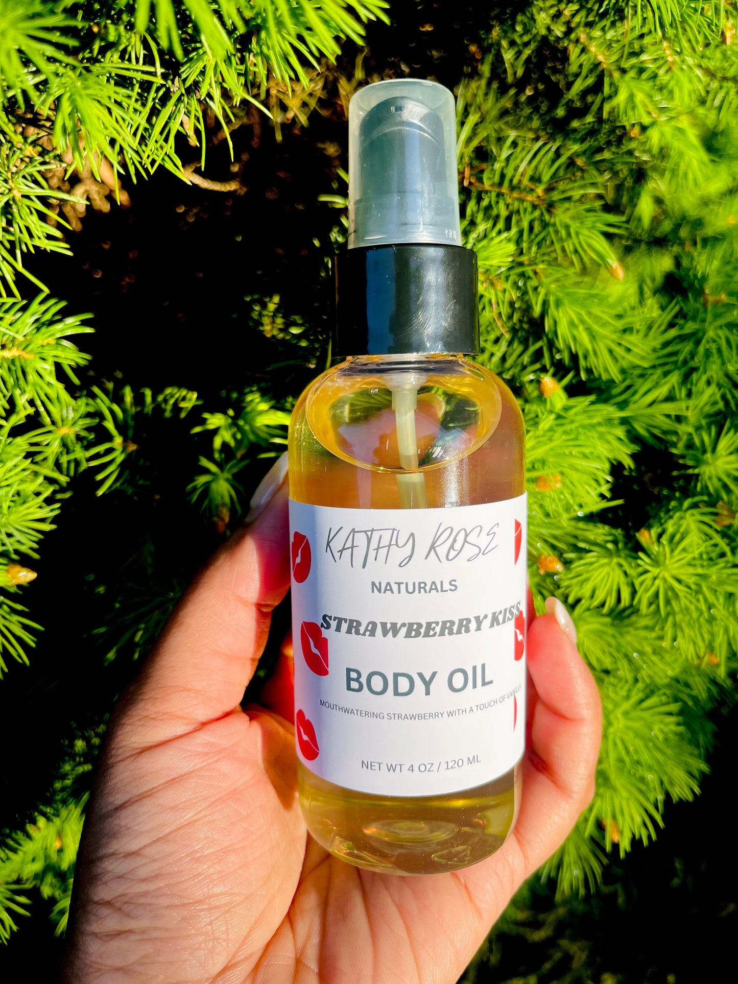 Strawberry Vanilla Body Oil, Vegan Moisturizer, All Over Body, Hair Oil , Natural Skincare, Scented Body Oil, Wholesale
