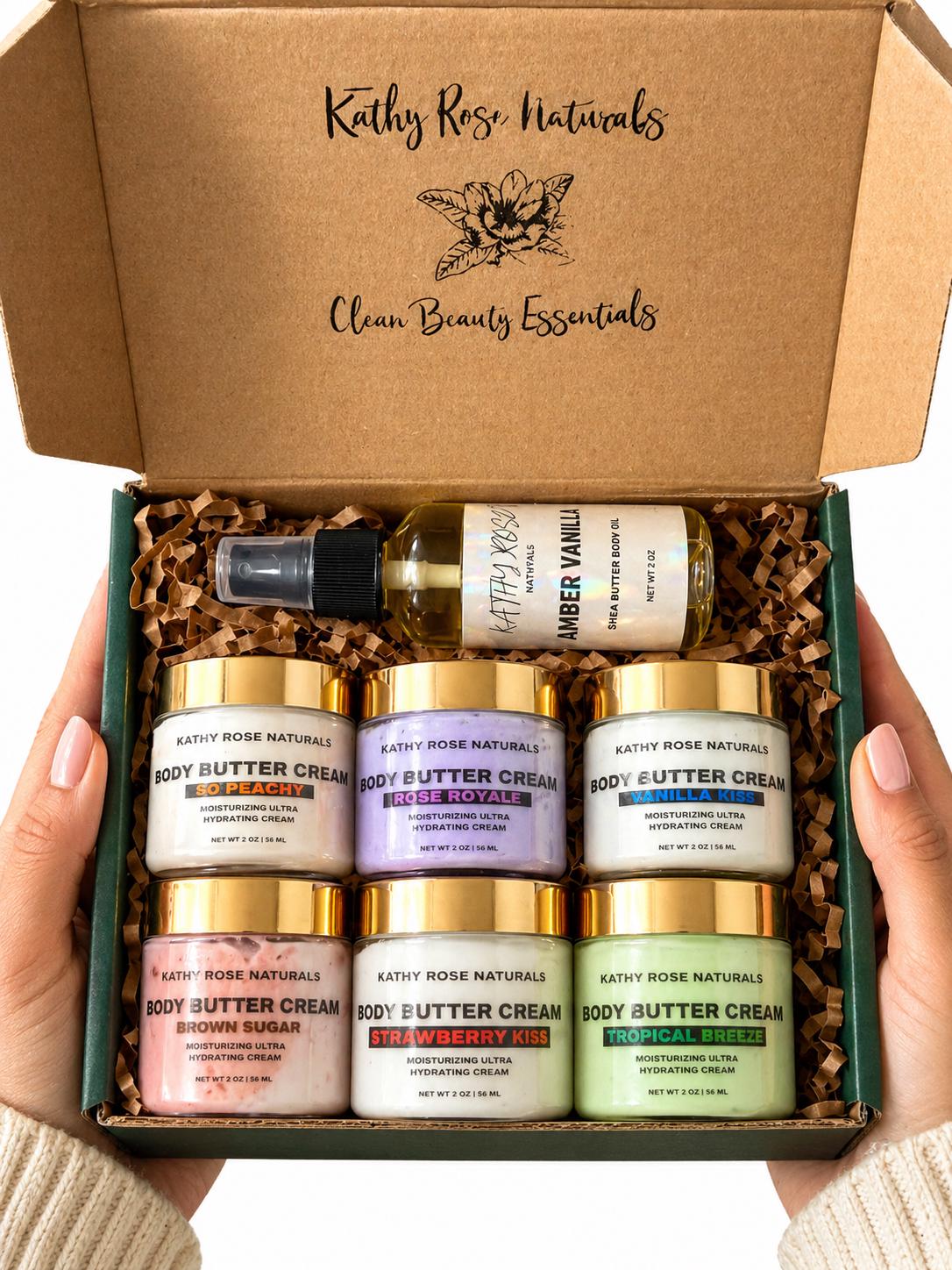 Luxury Body Butter Cream Kit, Hydrating Body Cream Set
