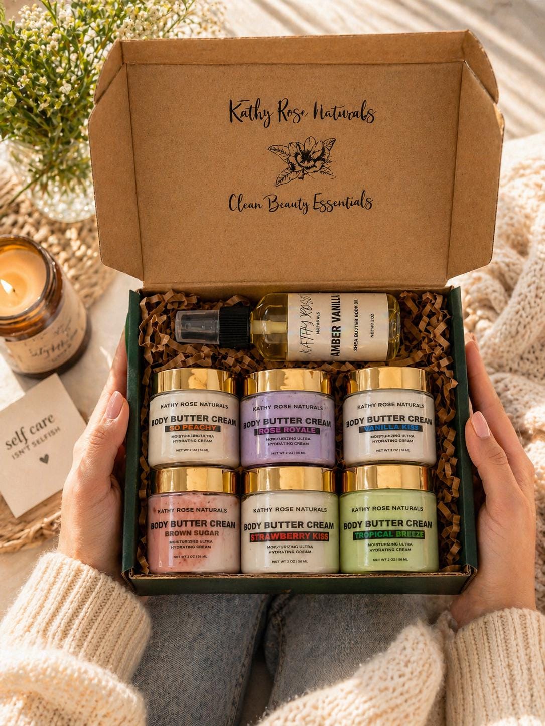 Luxury Body Butter Cream Kit, Hydrating Body Cream Set