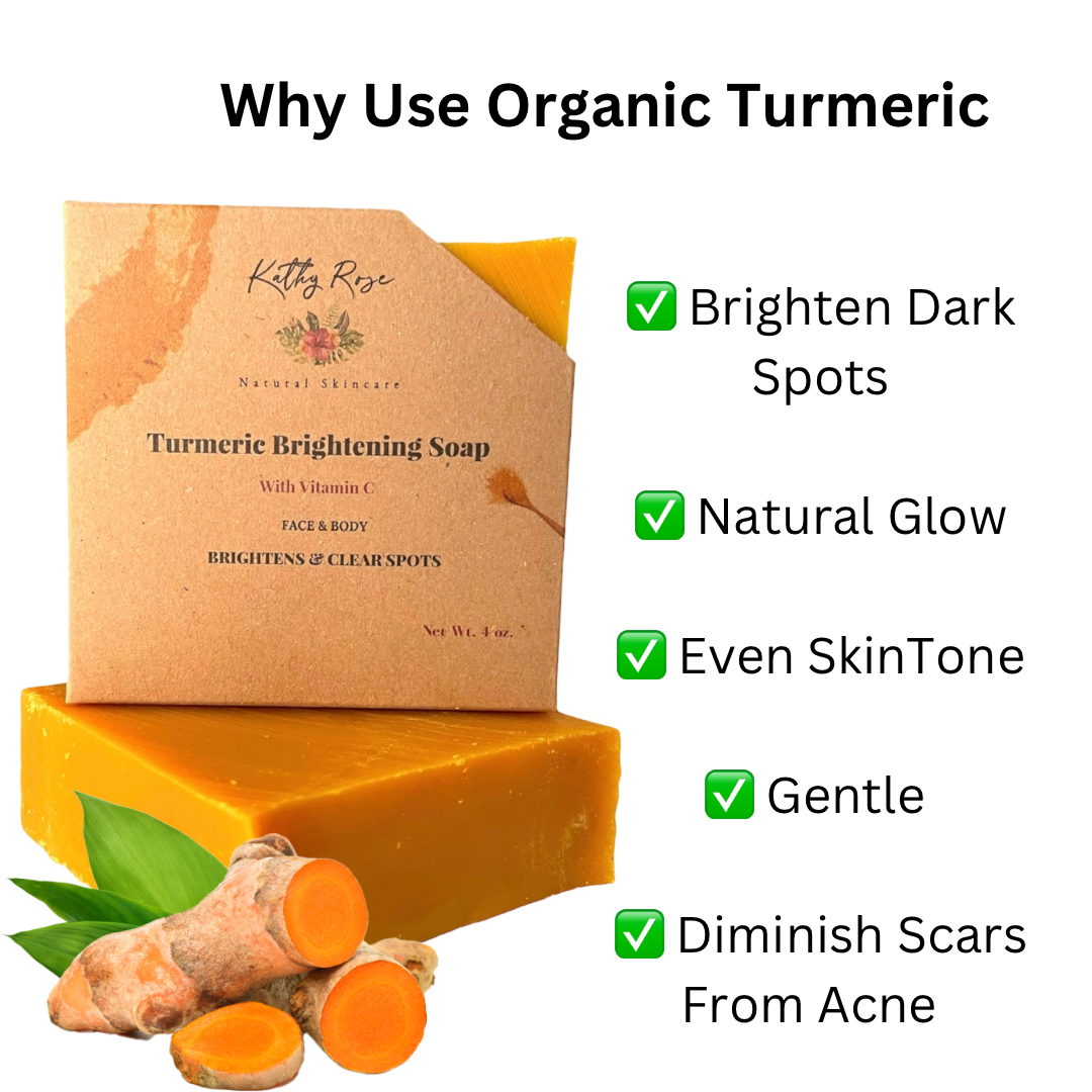 Turmeric Brightening Soap for Dark Spots - KathyRoseNaturals