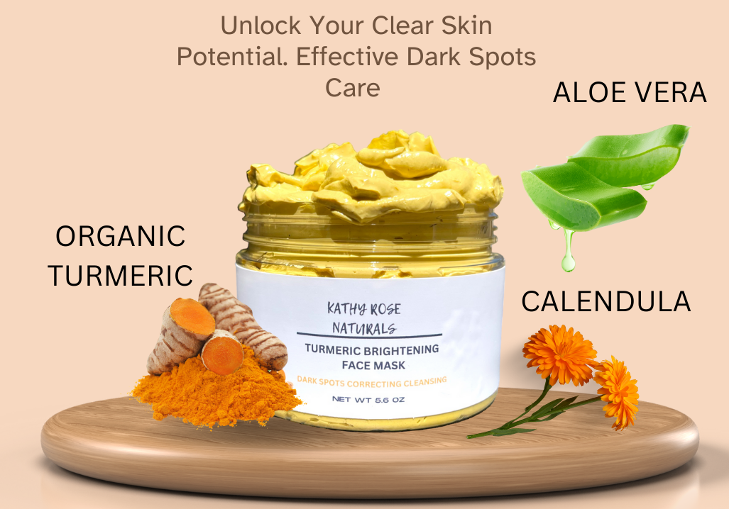 Turmeric Brightening Face Mask - KathyRoseNaturals