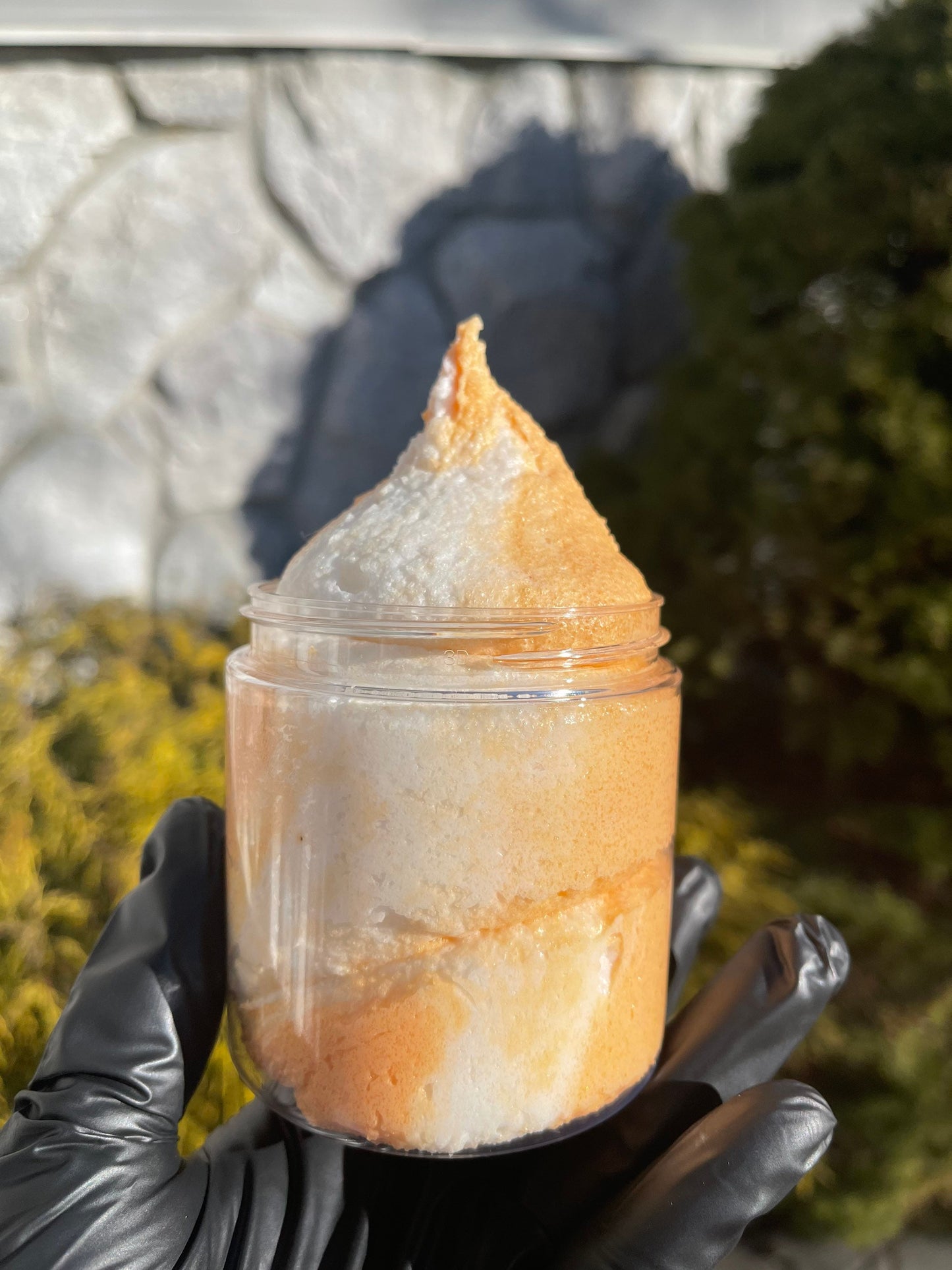 Foaming Sugar Scrub, Whipped Soap, Body Polish, Exfoliating Scrub, Papaya Coconut, Wholesale foaming scrub