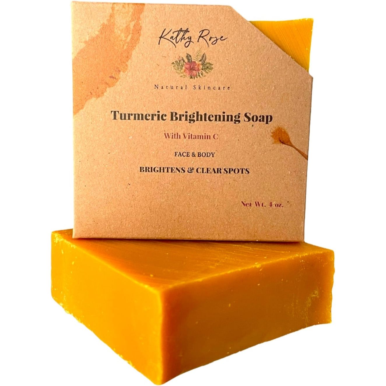 Turmeric Brightening Soap for Dark Spots - KathyRoseNaturals